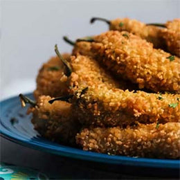 Vegan Tofu Jalapeño Poppers made with Mori-Nu Silken Tofu can satiate your cravings. They have a dairy-free cheesy filling!