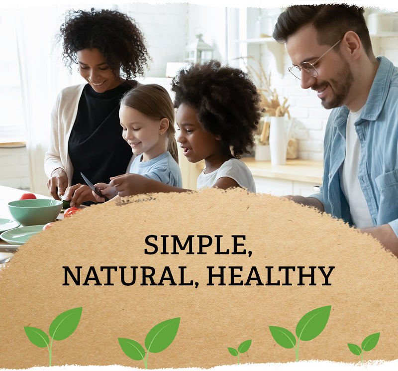 You can feel simple, natural, and healthy. Use Mori-Nu Plus Fortified Tofu as a plant-based protein source to add nutrition to family meals!