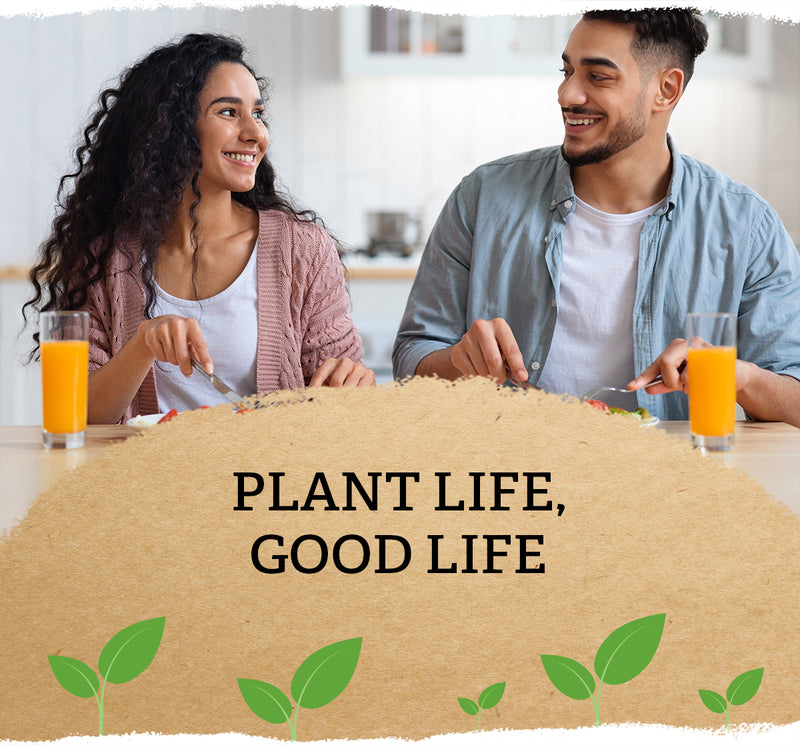 Live the plant life, good life together. Choose Mori-Nu Plus Fortified Tofu as an easy plant-based protein add for your breakfast.