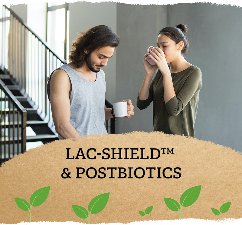 Mori-Nu Plus Fortified Tofu contains LAC-Shield postbiotic for added nutrition.