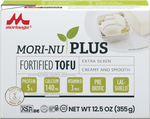 Mori nu plus fortified tofu front of box