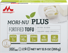 Mori nu plus fortified tofu front of box